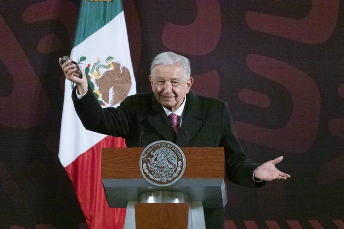 Andrés Manuel López Obrador en conferencia de prensa