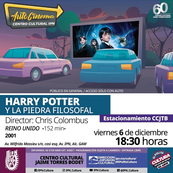 Vive la experiencia de ver Harry Potter y La Piedra Filosofal desde tu automóvil.