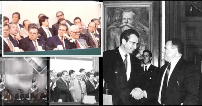 Líder sindical de Infonavit con Ernesto Zedillo