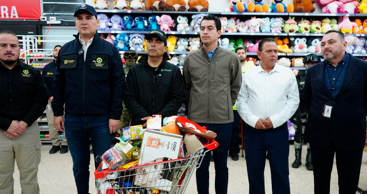 Autoridades ejecutan Operación Limpieza contra la piratería en Sonora