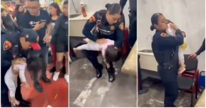 VIDEO ¬ Una policía de la SSC salva a menor en el Metro Merced con maniobras de RCP.