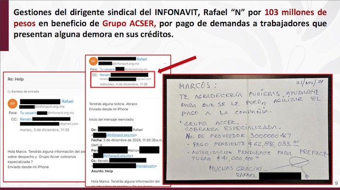 Lider sindical de Infonavit gestiona a favor de despacho