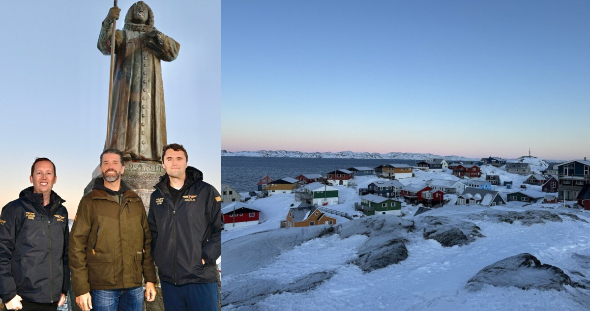 El hijo de Trump vuela a Groenlandia. La Primera Ministra advierte: no está en venta.