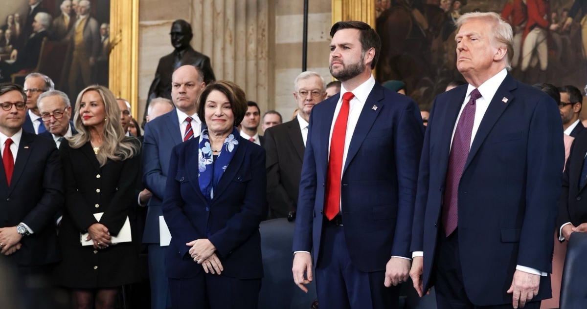 Donald Trump en la ceremonia de su investidura como Presidente de Estados Unidos.