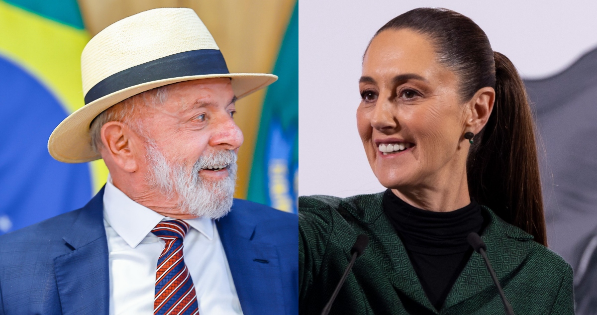 Diálogo entre Sheinbaum y Lula Da Silva.