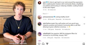 Meta elimina la verificación de datos en EU; Zuckerberg deja moderación a usuarios.