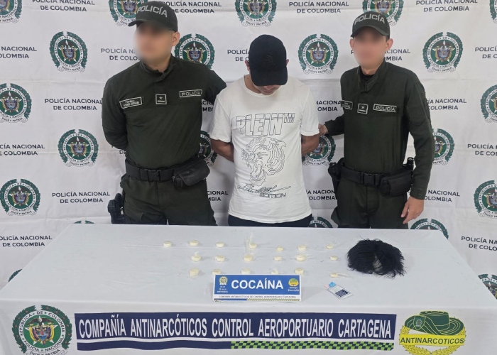 El detenido cuenta con antecedentes por tráfico de estupefacientes.