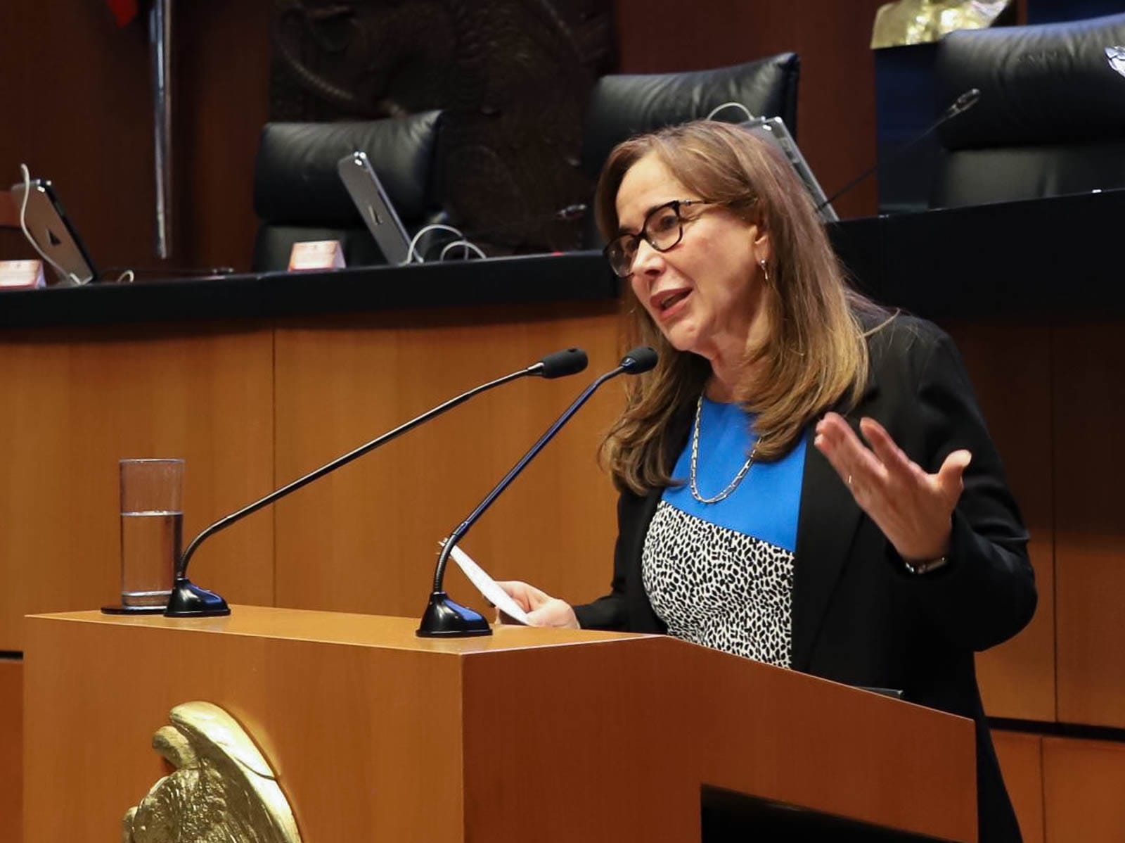 Yeidckol Polevnsky, exsecretaria general de Morena, ha sido sancionada por la CNHJ de Morena. Foto: Facebook Yeidckol Polevnsky.