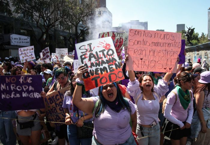 Una de las movilizaciones que se han hecho en la CdMx por el Día Internacional de la Mujer.