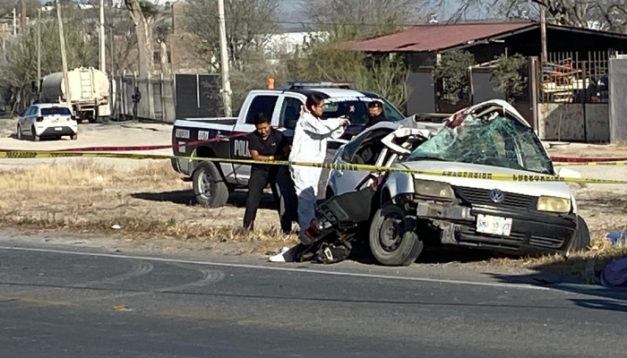Trágico accidente en la carretera 57 de Satillo deja cuatro muertos y dos heridos.