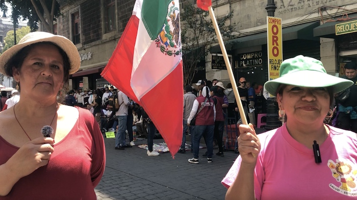 Enriqueta y Celia dijeron que es importante movilizarse para dejar claro que en México hay unidad. 