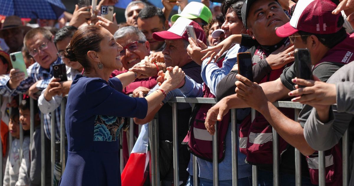 Claudia Sheinbaum, Presidenta de México, encabezó una asamblea Informativa.