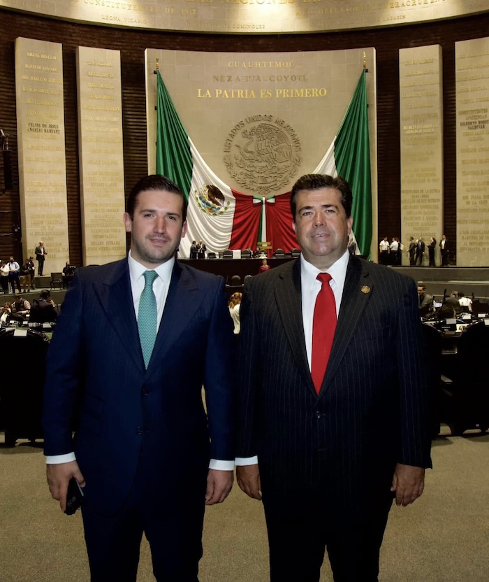 Diputado Pedro Haces e hijo Pedro Haces Lago