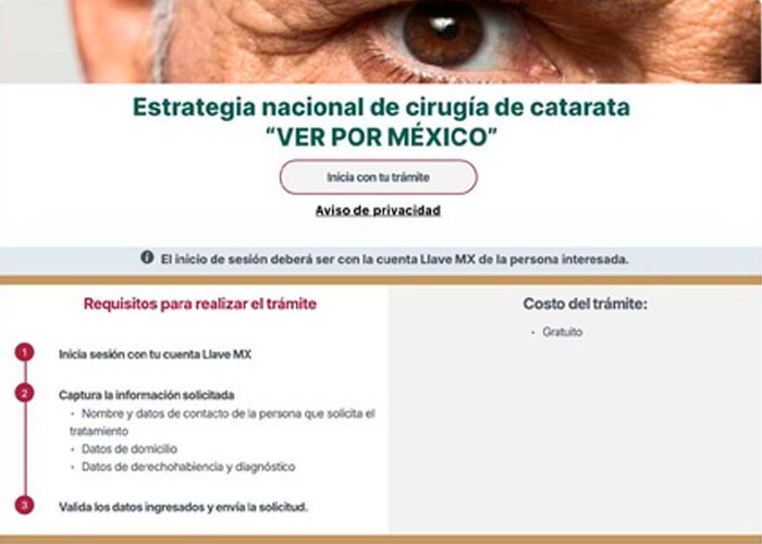 Así es la Estrategia Nacional de Cirugía de Catarata