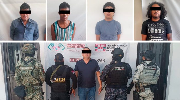 La Fiscalía General del Estado (FGE) de Chiapas detuvo este viernes a 26 personas, quienes 21 son elementos de la Secretaría de Seguridad Pública Municipal, en la localidad de Suchiapa.