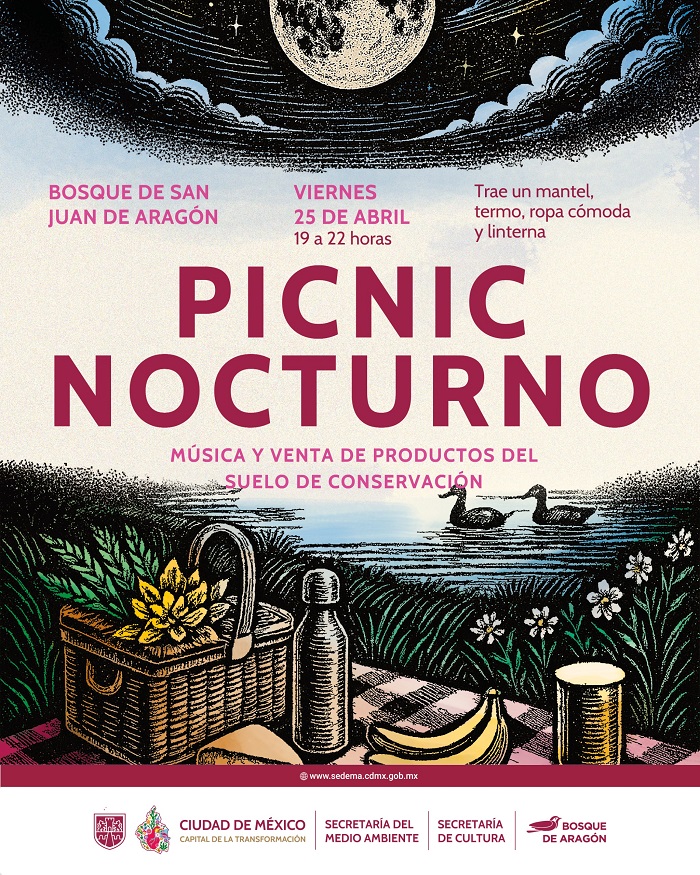 El bosque de San Juan de Aragón realizará un Picnic Nocturno. 