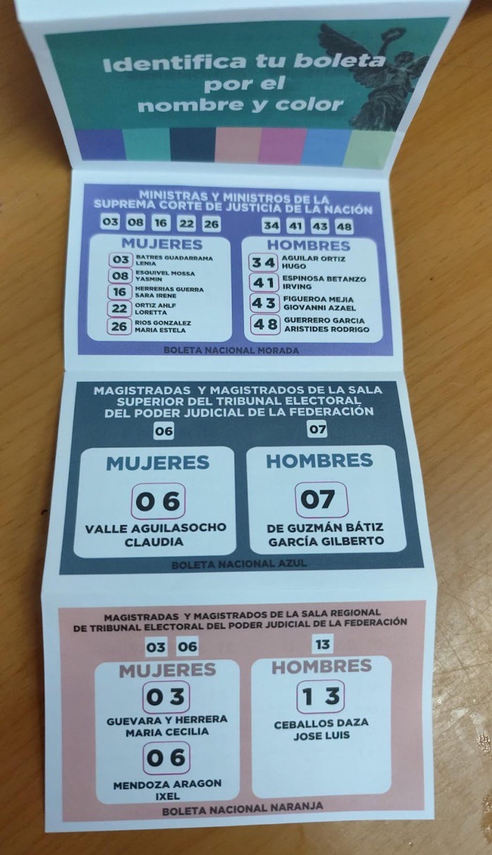 Acordeón elección judicial