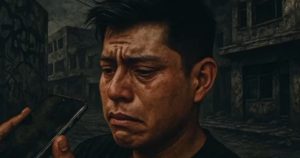 Misael, el joven frutero de 22 años golpeado.