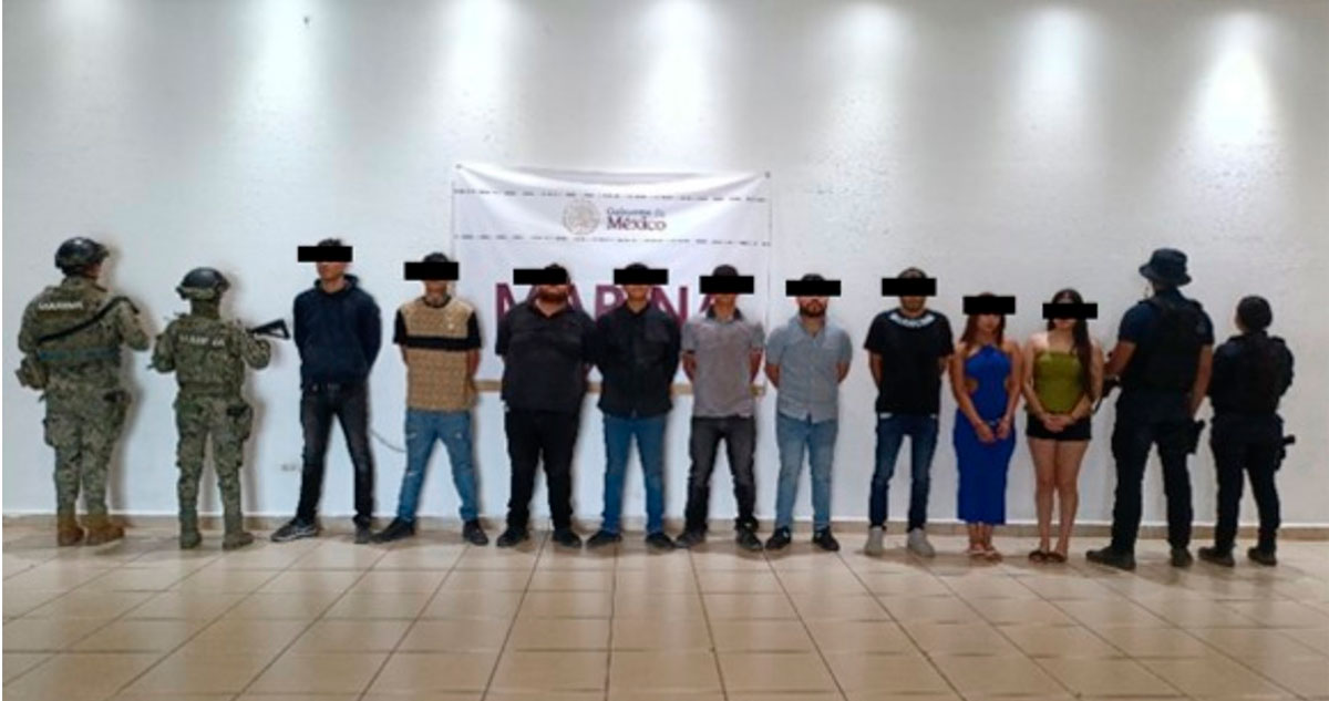 Detienen a nueve presuntos integrantes de "Los Salazar"