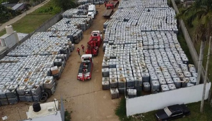 La SSPC recupera más de tres millones de litros de hidrocarburo en Tabasco.