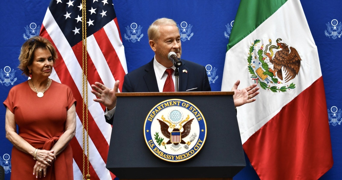 Embajador de EU asegura que México ha mostrado cooperación en seguridad