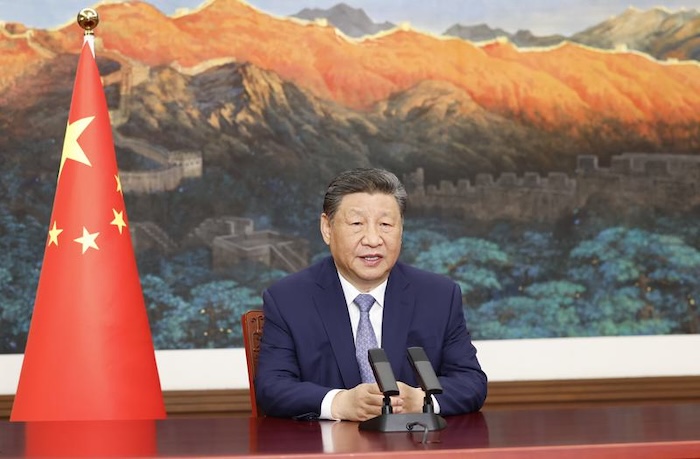 Xi Jinping, Presidente de China, durante un discurso.