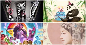 Entre Tim Burton y una feria de libros