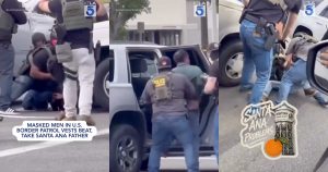 Presuntos agentes de la Patrulla Fronteriza de Estados Unidos golpearon a un latino y se lo llevaron antes de subirlo a un vehículo sin identificación. El incidente ocurrió en la localidad de Santa Ana, en el condado de Orange.