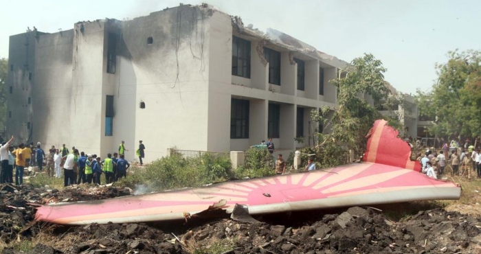 Accidente aéreo en India.