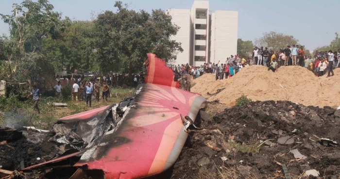 Accidente aéreo en India.