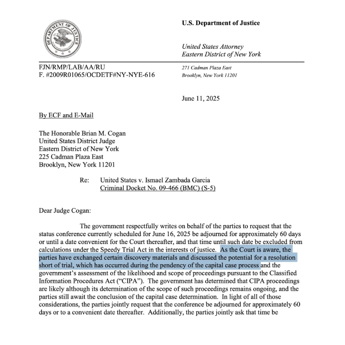 Juez aplaza audiencia de “El Mayo” Zambada a petición de la Fiscalía.