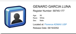 Genaro García Luna ya está en la prisión súpermax de Florence, donde cumplirá su condena.