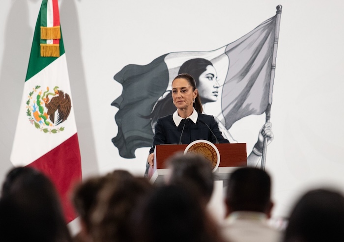 La Presidenta Claudia Sheinbaum Pardo reclamó el aumento del arancel que impuso el Gobierno de Donald Trump al acero y al aluminio.