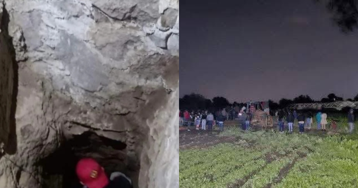Seis personas mueren por colapso en túnel en el Estado de México.
