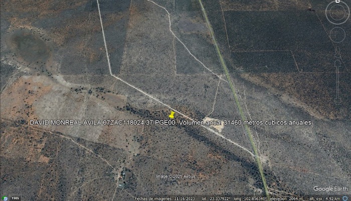 Concesión agua David Monreal