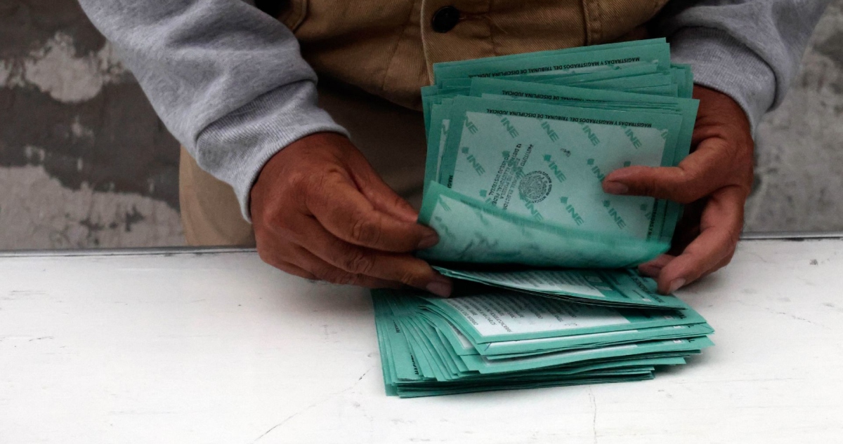 Avanza el conteo de votos en la elección judicial.