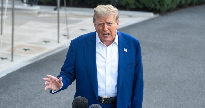 Donald Turmp, Presidente de Estados Unidos, en conferencia de prensa.