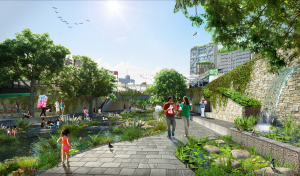 Una de las principales propuestas es un parque lineal en Viaducto.