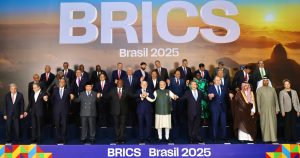 Foto de la cumbre de los BRICS.