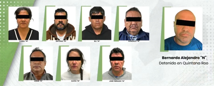 Siete personas fueron detenidas en la "Operación Liberación" en el Edomex. Una octava fue capturada en QRoo.