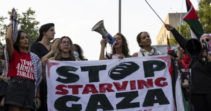 Manifestación en Washington contra la guerra de Israel sobre Gaza.
