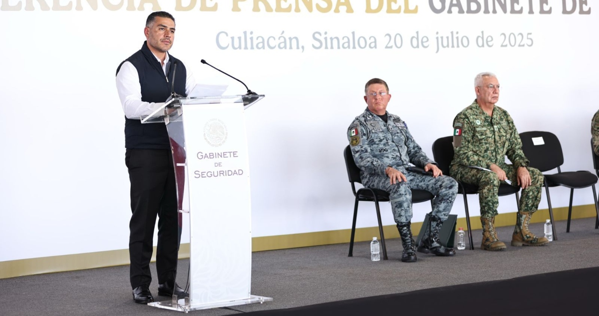 El titular de la SSPC, Omar García Harfuch, presentó los resultados de la estrategia de seguridad implementada en Sinaloa durante el Gobierno de Sheinbaum.