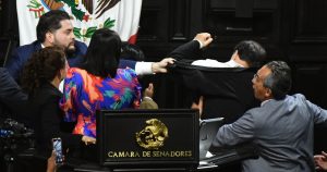 Gerardo Fernández Noroña afirmó que la agresión sufrida por Alejandro Moreno Cárdenas es un hecho que no se debe tolerar y que debe marcar un precedente.