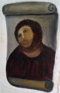 La fallida restauración del Ecce Homo le trajo fama a la localidad de Borja.
