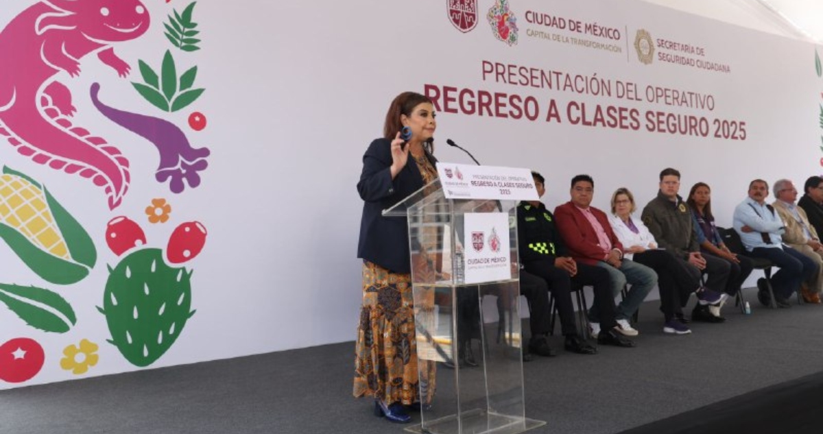 La Jefa de Gobierno de la CdMx, Clara Brugada, presentó el operativo "Regreso a clases seguro 2025" para que las y los estudiantes arranquen con normalidad.