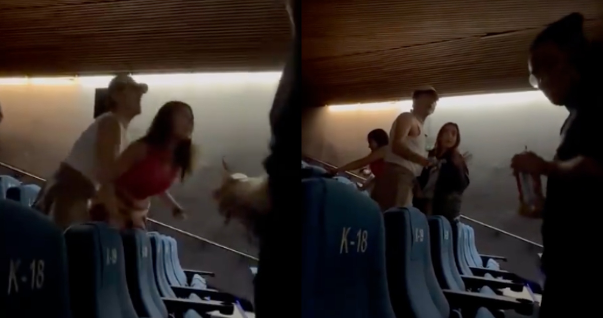 VIDEO ¬ “Lady Cineteca”: mujer desata pelea por hablar en película