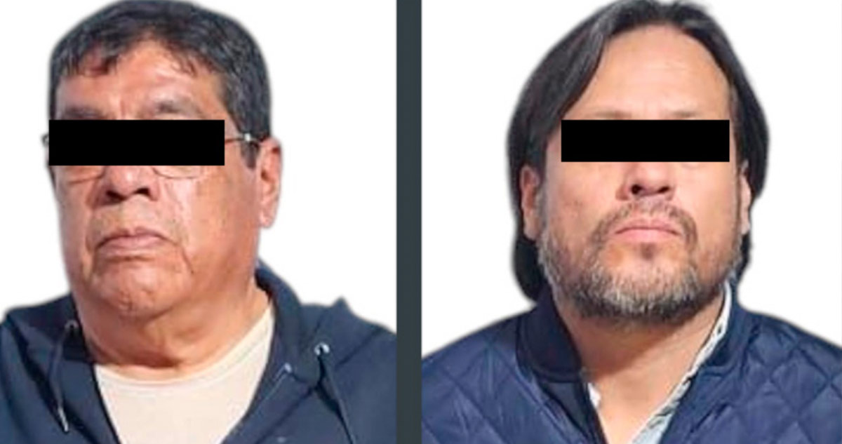 Jesús "N" y Luis Alberto "N", quienes formaban parte del Consejo de Administración de la Central de Abasto de Toluca y que eran investigados por su probable intervención en actos de extorsión.