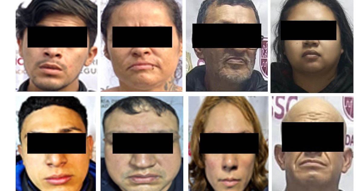 La SSC-CdMx detuvo a 8 personas y aseguró más de 900 dosis de droga en tres cateos simultáneos realizados en inmuebles de la Alcaldía Azcapotzalco.