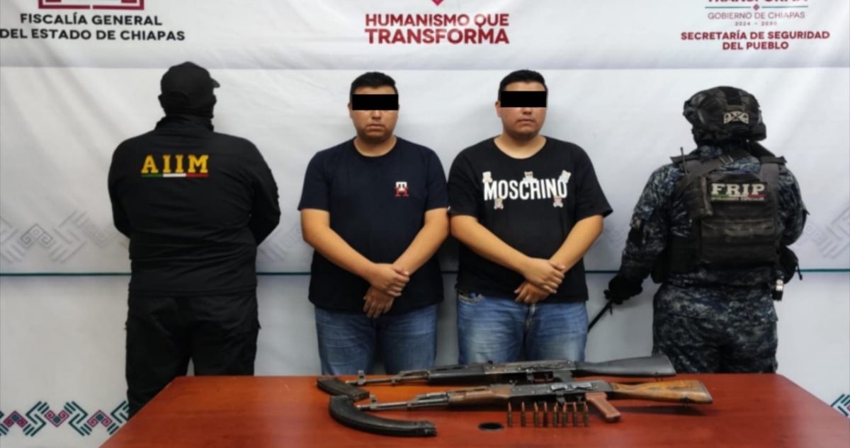 La FGE de Chiapas detiene a 59 policías de Cintapala por pertenecer a un cártel .