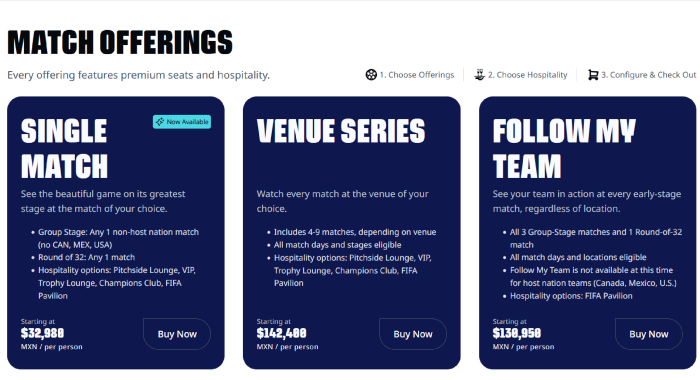 La FIFA lanza paquetes exclusivos de Hospitality para el Mundial 2026 en México.